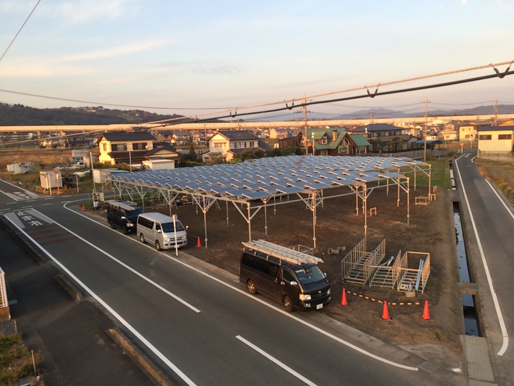 静岡県浜松市O様榊(43.4kw)アルミ架台